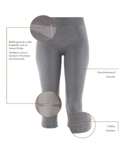 Dames 3/4 Tights Wool-Tech