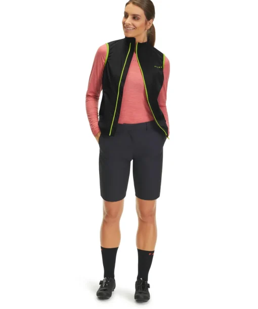 Dames Biking Vest Opstaande Kraag