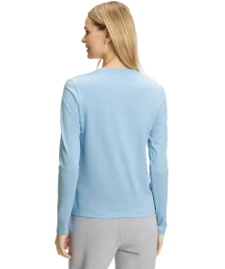 Dames Lange Mouw Shirt V-Hals