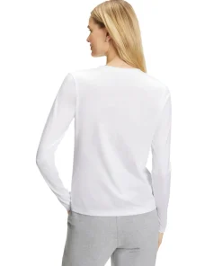 Dames Lange Mouw Shirt V-Hals