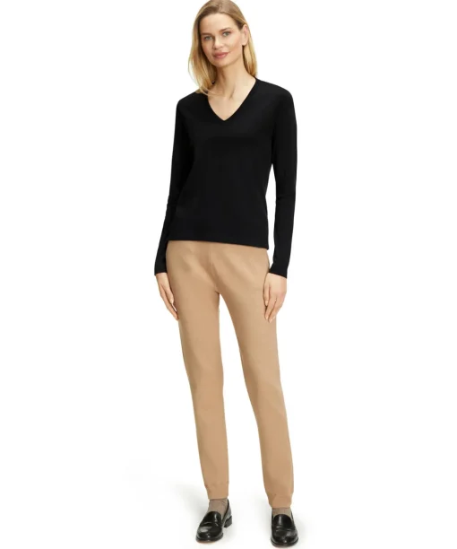 Dames Lange Mouw Shirt V-Hals
