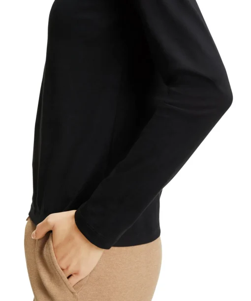 Dames Lange Mouw Shirt V-Hals