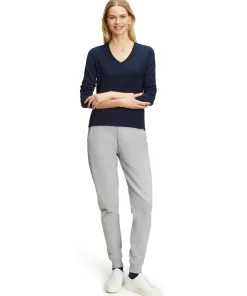 Dames Lange Mouw Shirt V-Hals