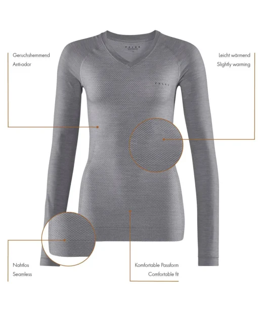 Dames Lange Mouw Shirt Wool-Tech Light