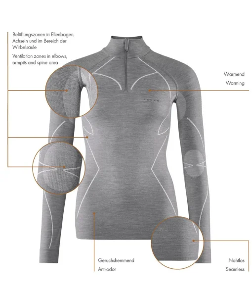 Dames Lange Mouw Shirt Wool-Tech