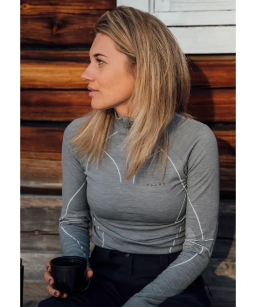Dames Lange Mouw Shirt Wool-Tech