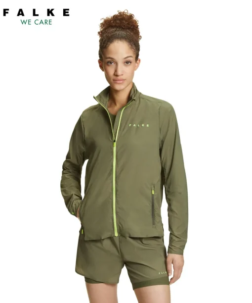 Dames Running Jacket Opstaande Kraag,Kap