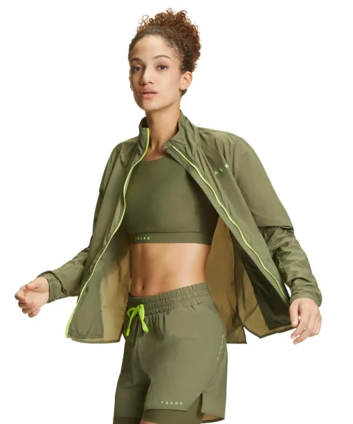 Dames Running Jacket Opstaande Kraag,Kap