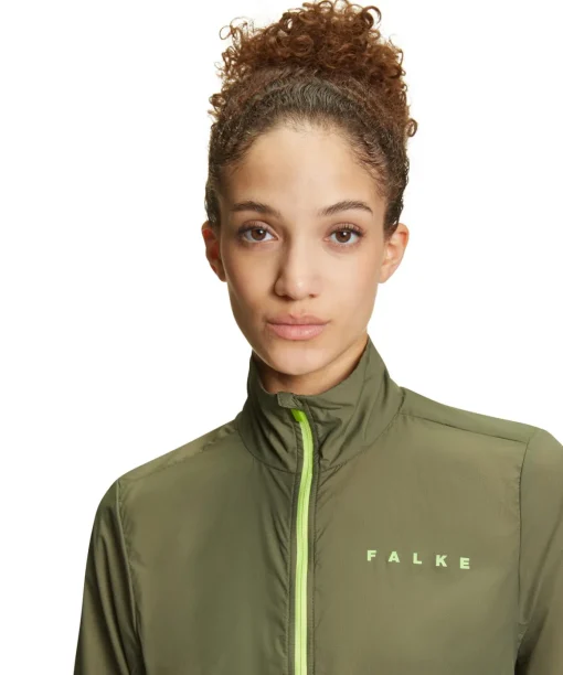 Dames Running Jacket Opstaande Kraag,Kap