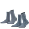 Happy Stripe 2-Pack Dames Sokken