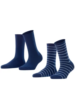 Happy Stripe 2-Pack Dames Sokken