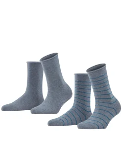 Happy Stripe 2-Pack Dames Sokken