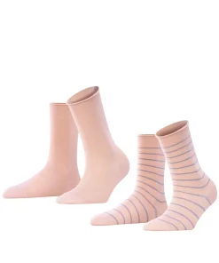 Happy Stripe 2-Pack Dames Sokken
