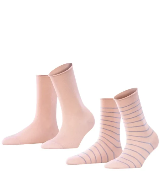 Happy Stripe 2-Pack Dames Sokken