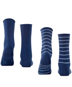 Happy Stripe 2-Pack Dames Sokken