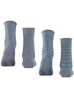 Happy Stripe 2-Pack Dames Sokken