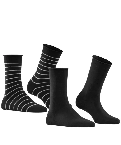 Happy Stripe 2-Pack Dames Sokken