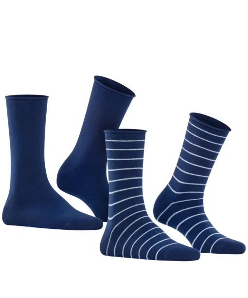 Happy Stripe 2-Pack Dames Sokken