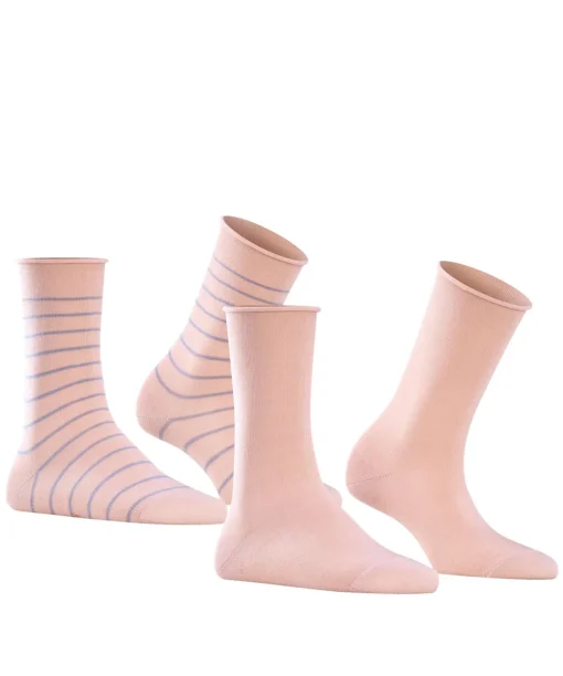 Happy Stripe 2-Pack Dames Sokken