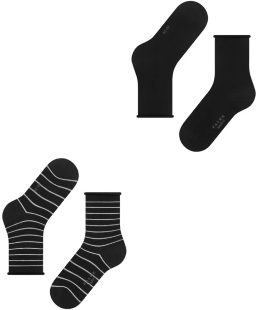 Happy Stripe 2-Pack Dames Sokken