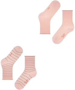 Happy Stripe 2-Pack Dames Sokken