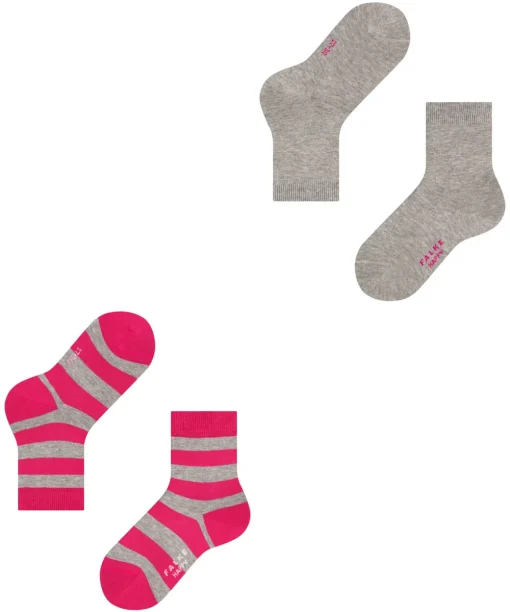Happy Stripe 2-Pack Kinderen Sokken