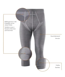 Heren 3/4 Tights Wool-Tech