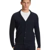Heren Cardigan Revers Kraag