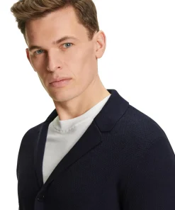 Heren Cardigan Revers Kraag