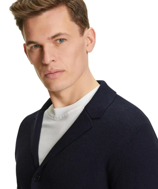 Heren Cardigan Revers Kraag