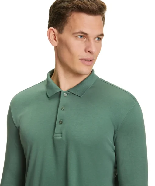 Heren Lange Mouw Shirt Polo