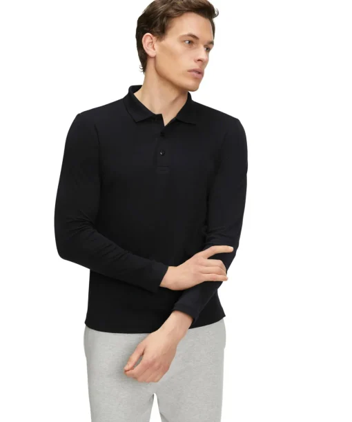 Heren Lange Mouw Shirt Polo