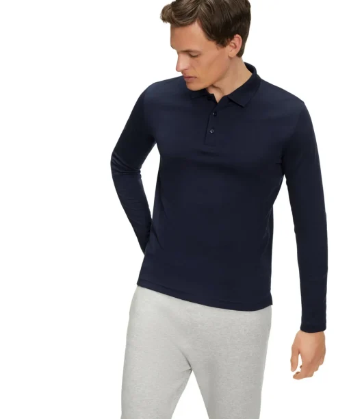 Heren Lange Mouw Shirt Polo