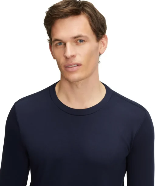 Heren Lange Mouw Shirt Ronde Hals