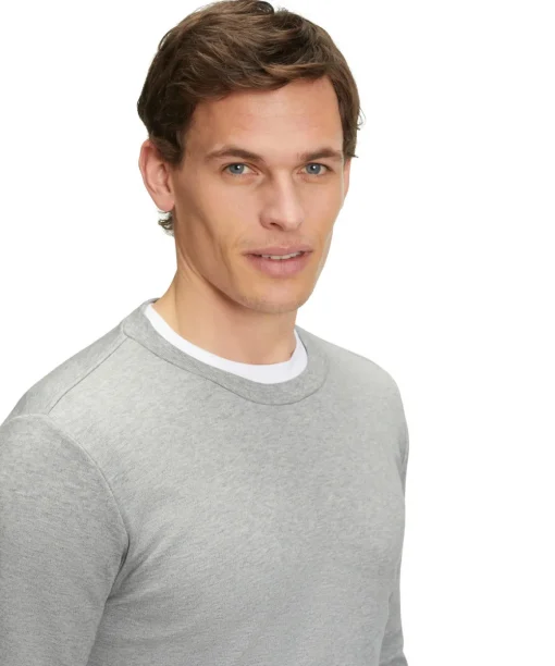 Heren Lange Mouw Shirt Ronde Hals