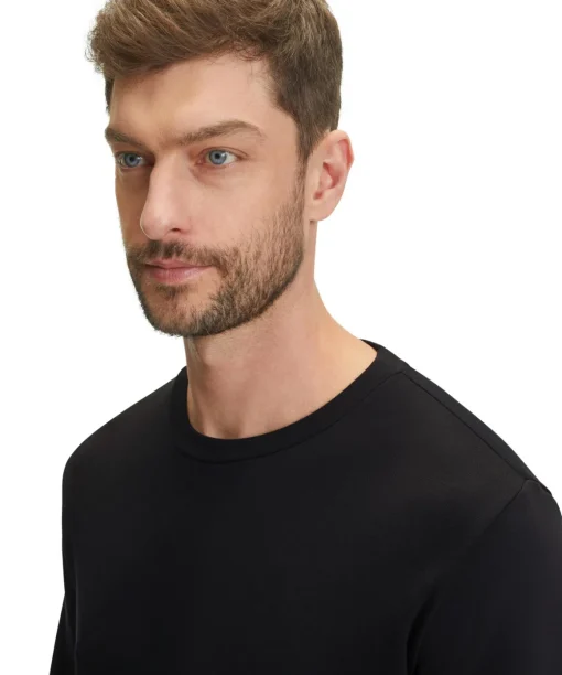 Heren Lange Mouw Shirt Ronde Hals