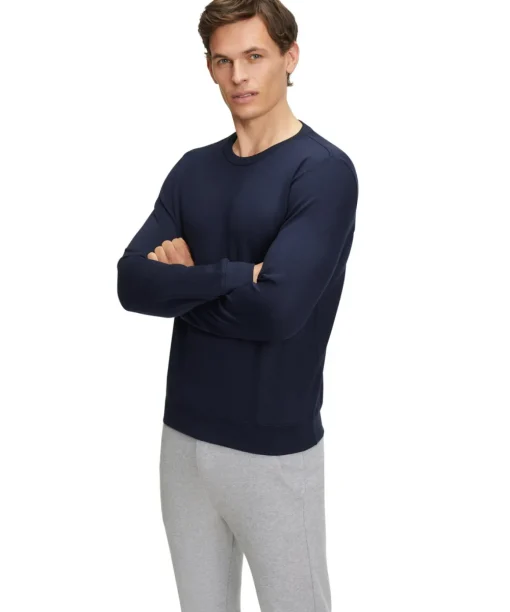 Heren Lange Mouw Shirt Ronde Hals