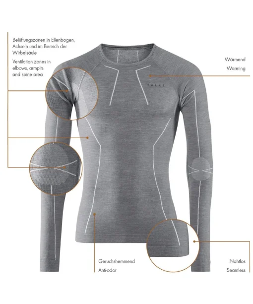 Heren Lange Mouw Shirt Wool-Tech