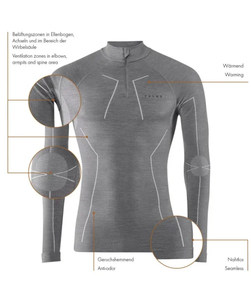 Heren Lange Mouw Shirt Wool-Tech