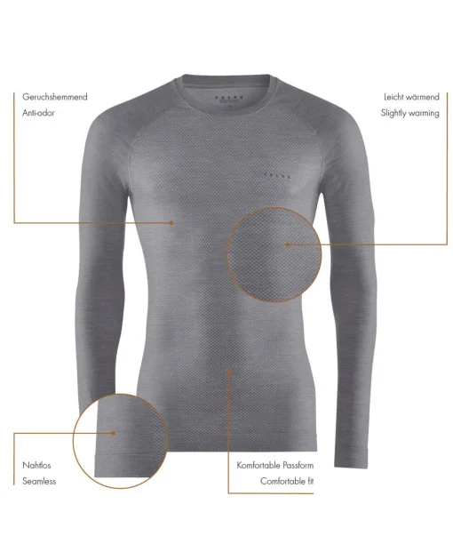 Heren Lange Mouw Shirt Wool-Tech Light
