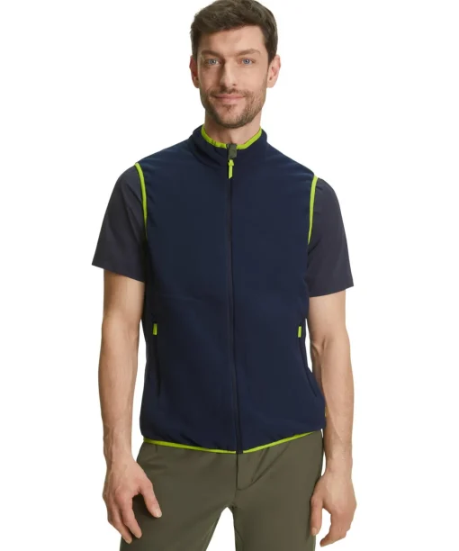 Heren Trekking Vest Opstaande Kraag