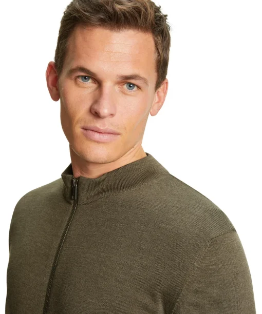 Heren Zip-Jacket Opstaande Kraag