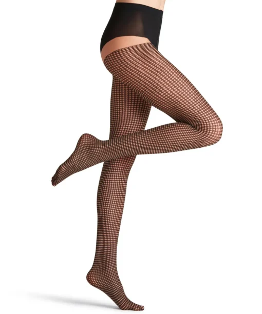 Houndstooth 15 Den Dames Panty