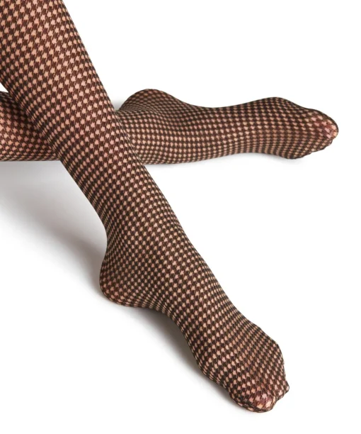 Houndstooth 15 Den Dames Panty