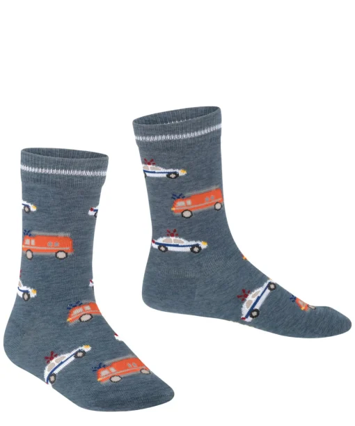 Police And Fire Cars Kinderen Sokken