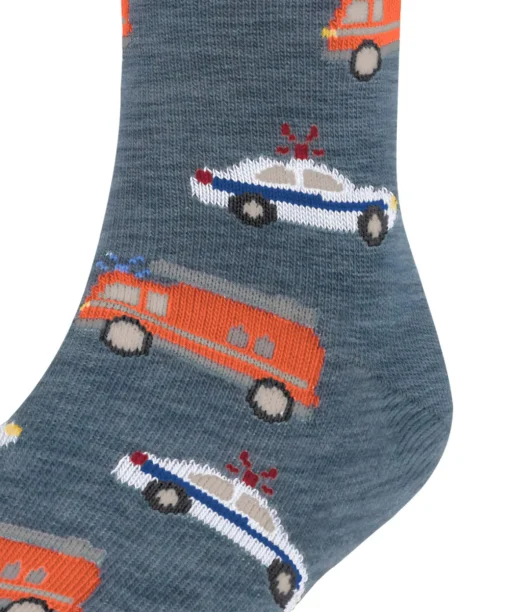 Police And Fire Cars Kinderen Sokken